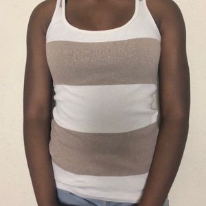 Old Navy Bronze and Creme Tank Top